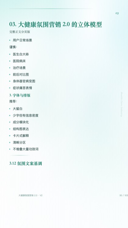 03. 大健康氛围营销 2.0 的立体模型