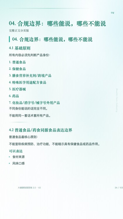 04. 合规边界：哪些能说，哪些不能说