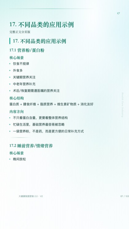 17. 不同品类的应用示例