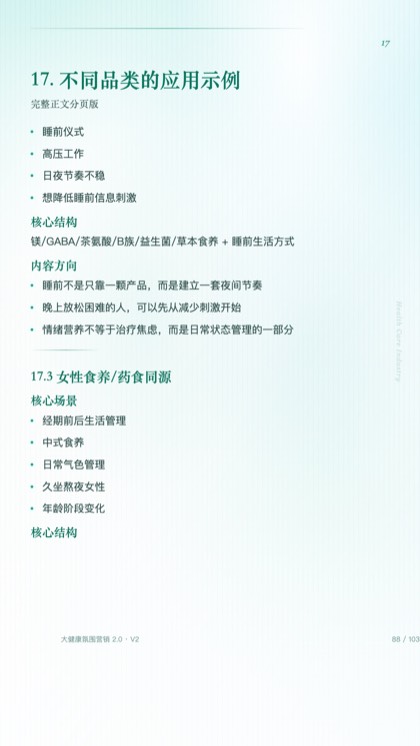 17. 不同品类的应用示例